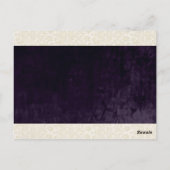 Ivory Lace Rezpe Card Postkarte (Rückseite)