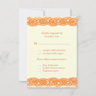 Ivory Lace UAWG RSVP Karte