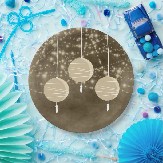 Ivory Lanterns Geburtstag Pappteller (Party)