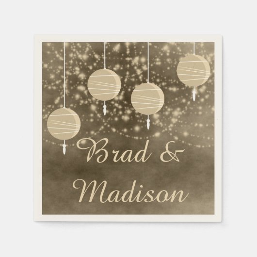 Ivory Lanterns Serviette (Vorderseite)
