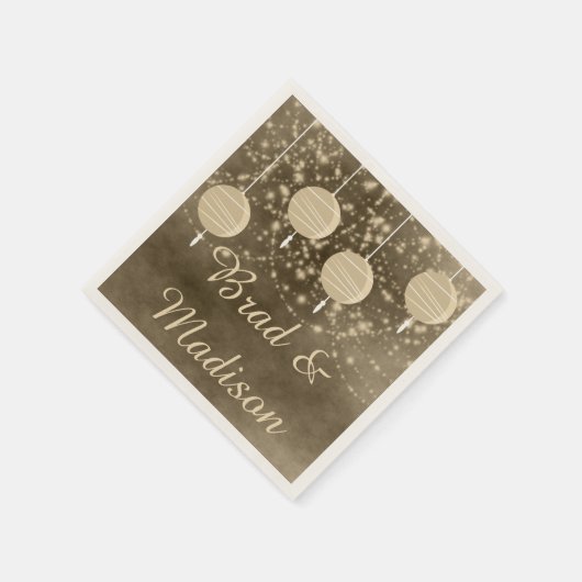 Ivory Lanterns Serviette (Ecke)