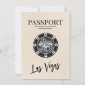 Ivory Las Vegas Passport Save the Date (Vorderseite)