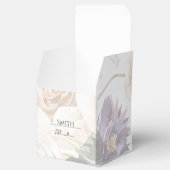 Ivory Lavender Blue Floral Wedding Favor Box Geschenkschachtel (Geöffnet)