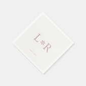 Ivory & Lilac | Stylisch Modern  Serviette (Ecke)