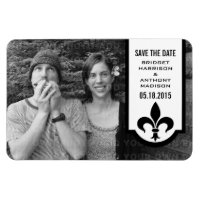 Ivory Lilie Banner Save the Date Magnet