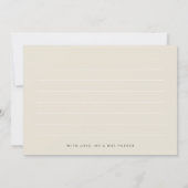 Ivory Lined Back 3 Foto Collage Wedding Vielen Dan Dankeskarte (Rückseite)