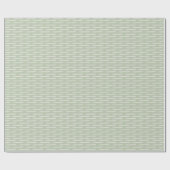 Ivory Lines on Pastel Green Geschenkpapier (Flach)