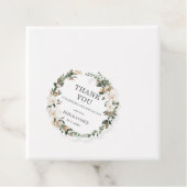 Ivory Magnolia Blumengrün Hochzeit Vielen Dank Geschenkanhänger (Beispiel)