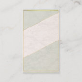 Ivory Marble Blank Appointment Card – Gold Accent Terminkarte (Rückseite)