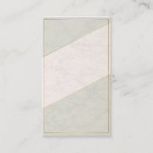 Ivory Marble Blank Appointment Card – Gold Accent Terminkarte (Vorderseite)