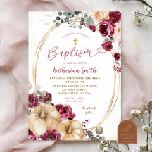 Ivory Marsala Pumpkin Taufe