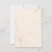 Ivory Mexican Floral Wedding QR code RSVP Karte (Rückseite)