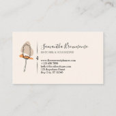 Ivory Minimalistisch Janitorial Handy Mop Reinigun Visitenkarte (Rückseite)