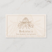 Ivory Minimalistisch Leilani Blume Visitenkarte (Vorderseite)