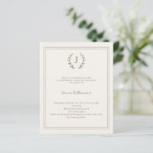 Ivory monogrammed milestone age-neutral invitation (Stehend Vorderseite)
