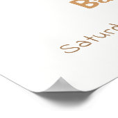 Ivory Moon Stars Twinkle Boy Baby Dusche Empfang Poster (Ecke)