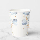 Ivory Moon Stars Twinkle Boy Baby Shower Pappbecher (Links)