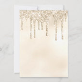 Ivory Palm Earthy Floral Pampas Rust Brautparty Einladung (Rückseite)