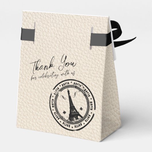 Ivory Paris Passport Geschenkschachtel (Rückseite)