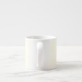 Ivory Pastel Solid Color Espresso Tasse (Rückseite)