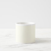 Ivory Pastel Solid Color Espresso Tasse (Vorderseite)