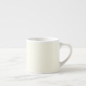 Ivory Pastel Solid Color Espresso Tasse (Rechts)