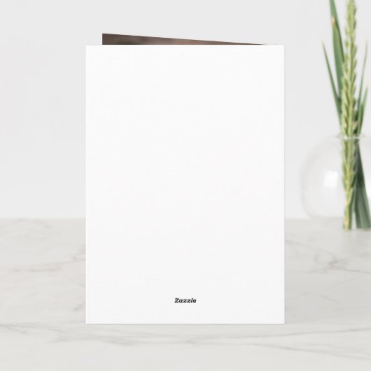 Ivory Peach Rose Elegantes romantisches Foto Hochz Einladung (Rückseite)