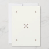 Ivory Pearl Bible Verse Christian Wedding  Einladung (Rückseite)