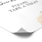 Ivory Peony Neutral Babies Are Sweet Sign Poster (Ecke)