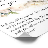 Ivory Peony Neutral Belly Guess Game Poster (Ecke)