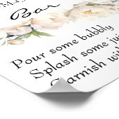Ivory Peony Neutral Mom-osa Bar Sign Poster (Ecke)