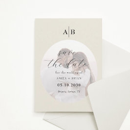Ivory Photo Wedding Save The Date