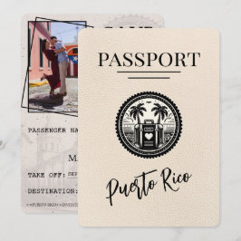 Ivory Puerto Rico Passport Save The Date
