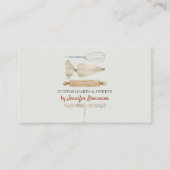 Ivory Red Unique Bäckerei Konditor Koch Cake Maker Visitenkarte (Vorderseite)