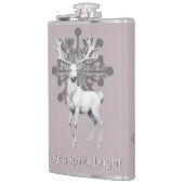 Ivory Reindeer Weihnachten | Pink Flachmann (Links)
