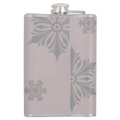 Ivory Reindeer Weihnachten | Pink Flachmann (Rückseite)