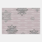 Ivory Reindeer Weihnachten | Pink Geschenkpapier Set (Vorderseite 3)