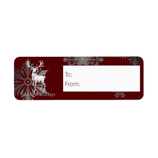 Ivory Reindeer Weihnachten | Red Gift (Vorne)