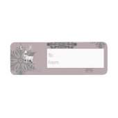 Ivory Reindeer Weihnachten | Rosa Geschenk (Vorne)