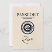 Ivory Reno Passport Save the Date (Vorderseite)