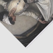 Ivory robed Dancer with jeweled Sash Decoupage Seidenpapier (Ausschnitt)