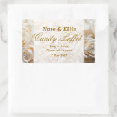 Ivory Rose Candy Buffet Aufkleber (Tasche)