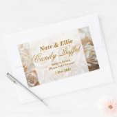Ivory Rose Candy Buffet Aufkleber (Umschlag)