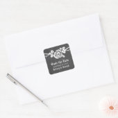 Ivory Rose Chalkboard Save the Date Stickers (Umschlag)
