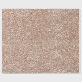 Ivory Rose Gold Abstrakter Glitzer Bridal 16. Geschenkpapier (Flach)