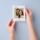 Ivory rose gold photo wedding Save the Date Flyer (Gruppe)