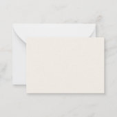 Ivory rose gold wedding response RSVP Mitteilungskarte (Rückseite)