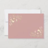 Ivory-RSVP-Karte RSVP Karte (Rückseite)