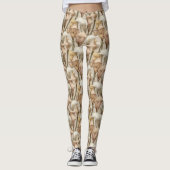 ivory Running Calla lilies Fantasy Mothers Day Leggings (Vorderseite)