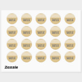 Ivory Rustic Zickzack Abschluss Stickers (Blatt)